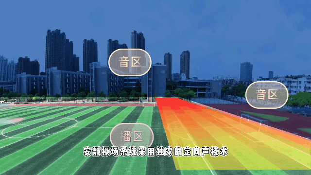 操場定向廣播可將聲音控制在操場范圍內(nèi)定向傳播